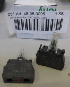 Lamp Switch Body  ZBVB4 24V Ac/Dc red